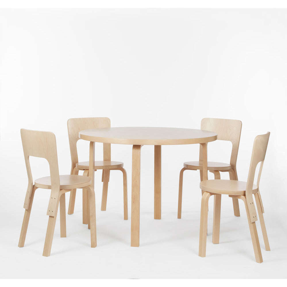 Artek Aalto Bord 90A – Runt bord av Alvar Aalto