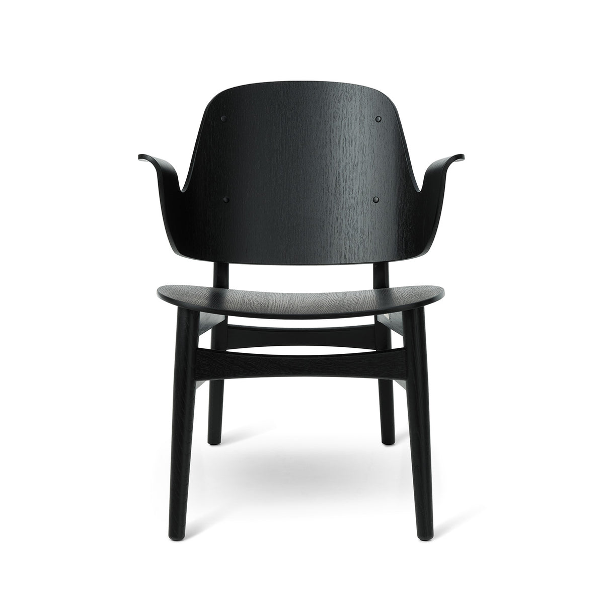 Warm Nordic lounge stol svart ek