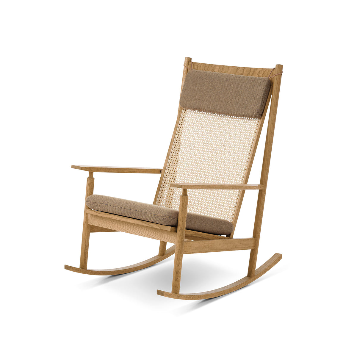 Swing gungstol, ek - textil
