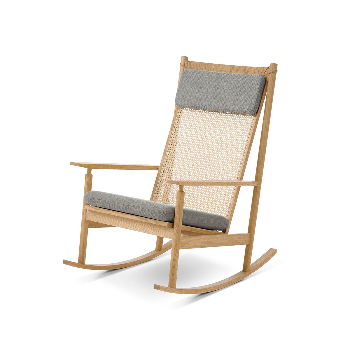 Swing gungstol, ek - textil