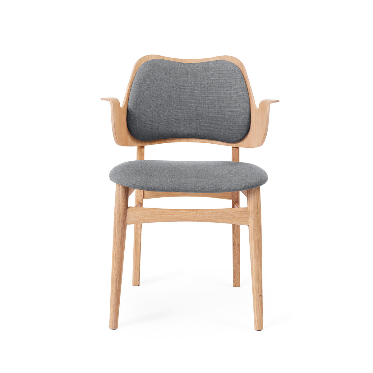 Gesture stol, klädd rygg & sits