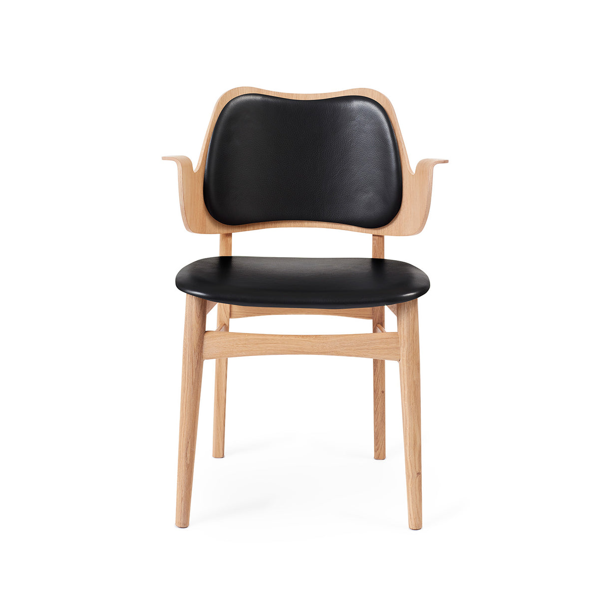 Gesture stol, klädd rygg & sits