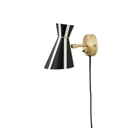 Bloom Stripe Vägglampa svart och vit
