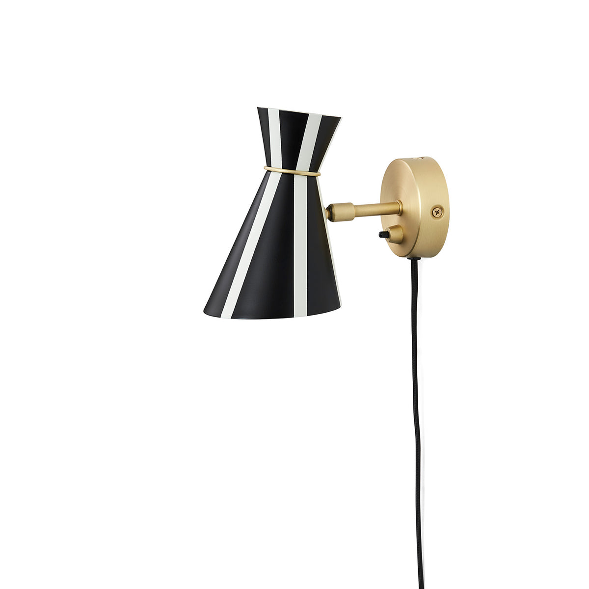 Bloom Stripe Vägglampa svart och vit