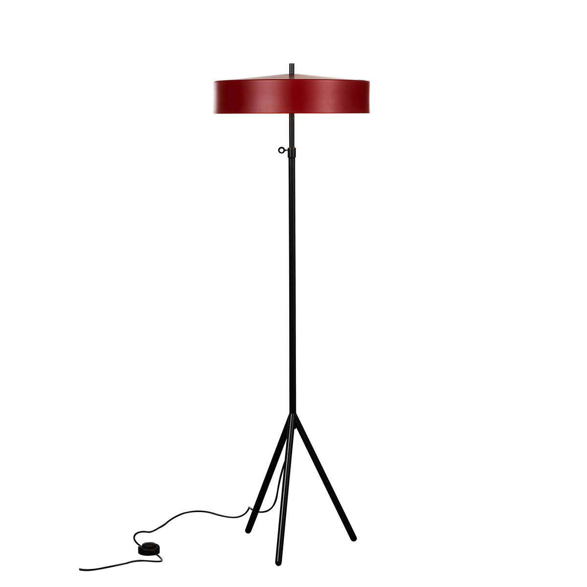 bsweden cymbal golvlampa röd