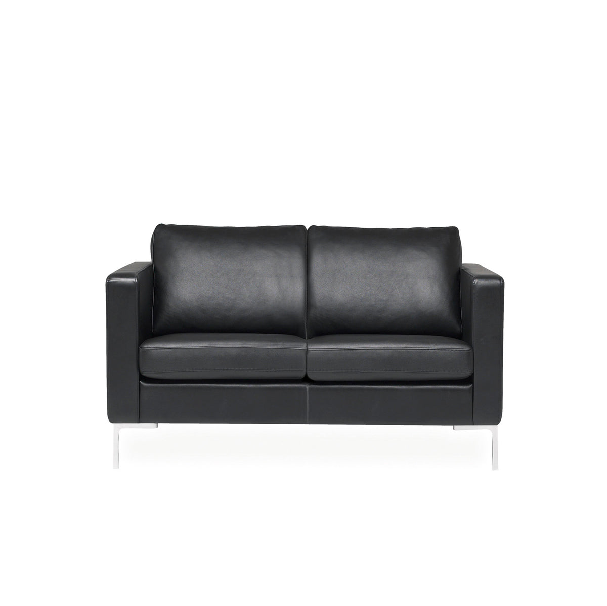 Epoka - lädersoffa med två dynor, 196cm