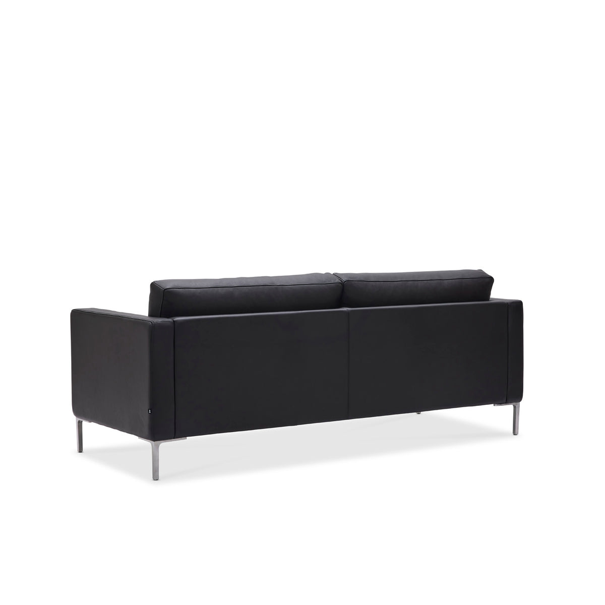 Epoka soffa - lädersoffa med två dynor, 138cm