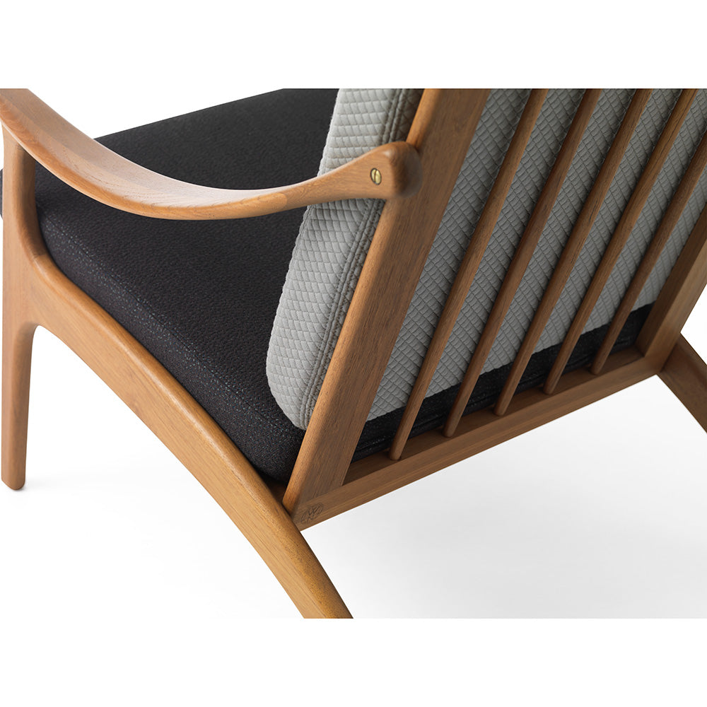 Lean Back fåtölj, teak