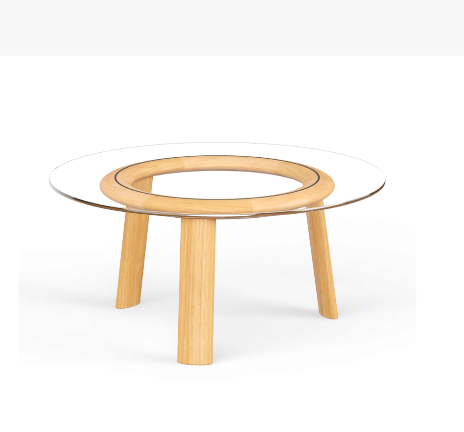 AK 650 Loop Soffbord i Glas – Naver Collection