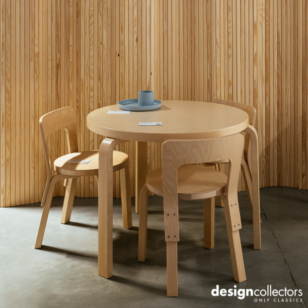 Artek Aalto Bord 90B – Runt bord Ø75 cm