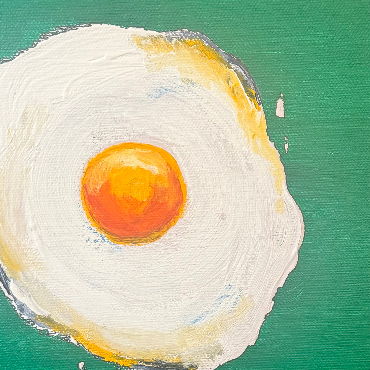 Fried Eggs – 20 originalmålningar i akryl, 20 × 20 cm
