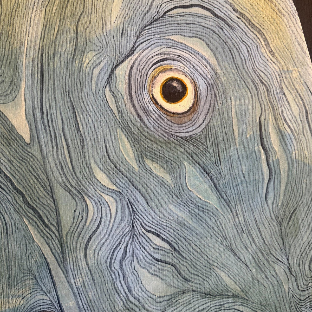 The Encounter 120 x 120 cm - Diptyk - 2 Originalmålningar