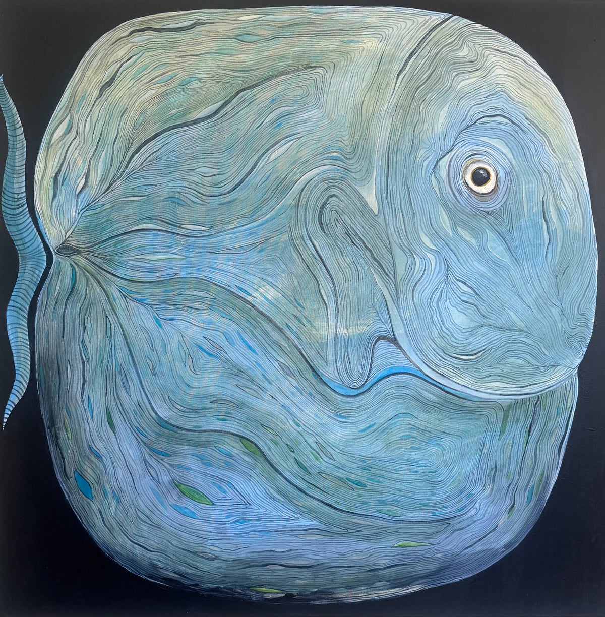 The Encounter 120 x 120 cm - Diptyk - 2 Originalmålningar