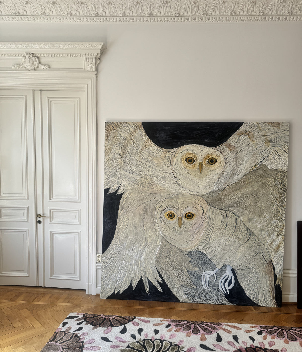 Wide Awake – Originalmålning i akryl 200 × 200 cm | Aleksandar Dajic