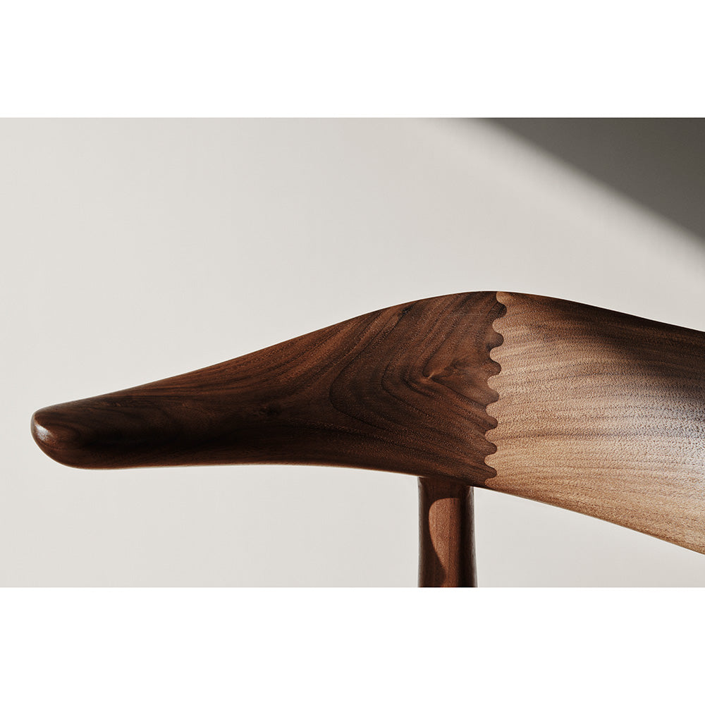 Cow Horn stol, valnöt