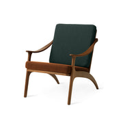 Warm Nordic Lean Back fåtölj teak Spicy brown Petrol