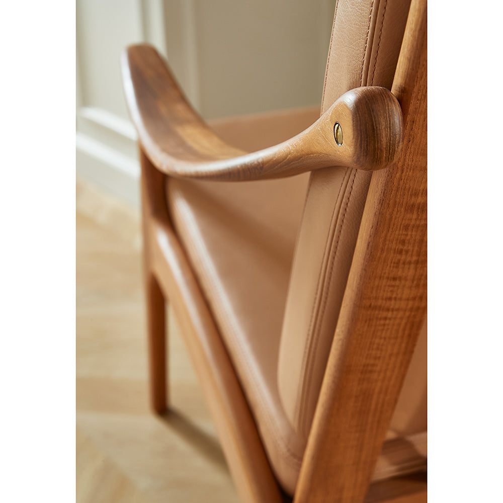 Lean Back fåtölj, teak