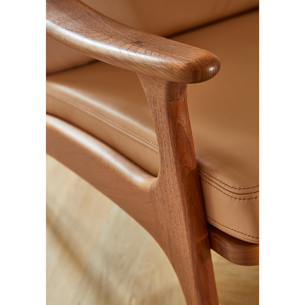 Lean Back fåtölj, teak