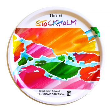 Map of Stockholm bricka