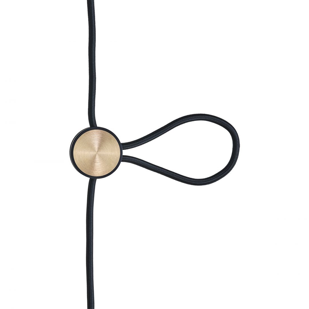 Cord adjuster le klint svart- mässing