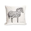 Lisa Larson Zebra Kudde Vit-svart