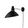 Warm nordic vägglampa lightsome black noir